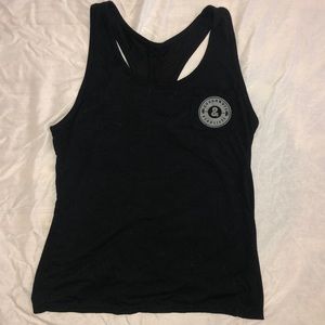 Doughnuts & Deadlifts cinched racerback tank